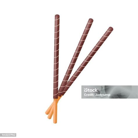 Chocolate Sticks Dipped Stick Dipped Stick Pattern Vector Chocolate