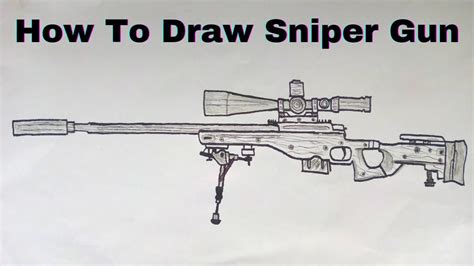 How To Draw A Sniper Easy Drawing Step By Step Youtube