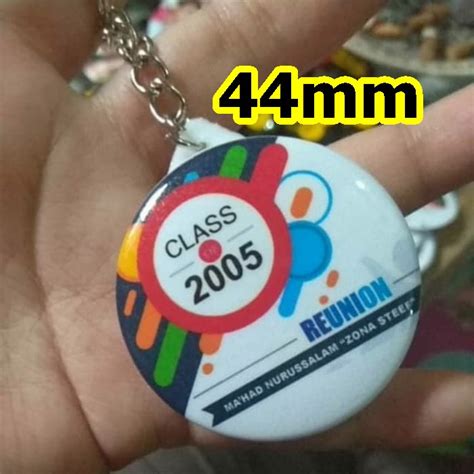 Jual Souvenir Pin Gantungan Kunci Peniti 44mm Acara Seminar Event