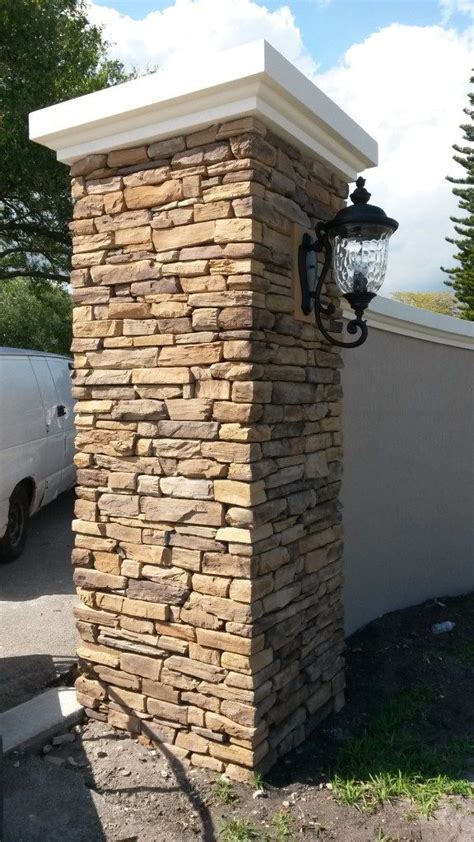 Brick & Stone Columns - Best Stone Installers | Stone exterior houses ...