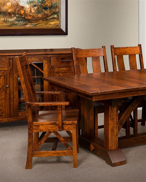 Bostonian Amish Dining Room Set Rustic Furniture Diy Rustic Style