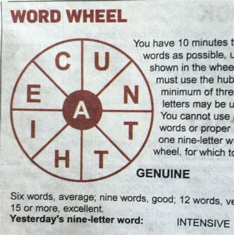 Ask your question and find answers for wheel of fortune. The Word Wheel in today's Irish Independent contains some ...