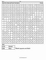 Odd Horse Even Numbers Coloring Worksheet Math Pages Number Worksheets Squared Pixel sketch template