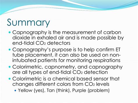 The number is called capnometry, which is the partial sidestream monitors rely on a separate monitor connected to the patient's airway by a tube. PPT - Optional, Advanced EMT PowerPoint Presentation, free ...