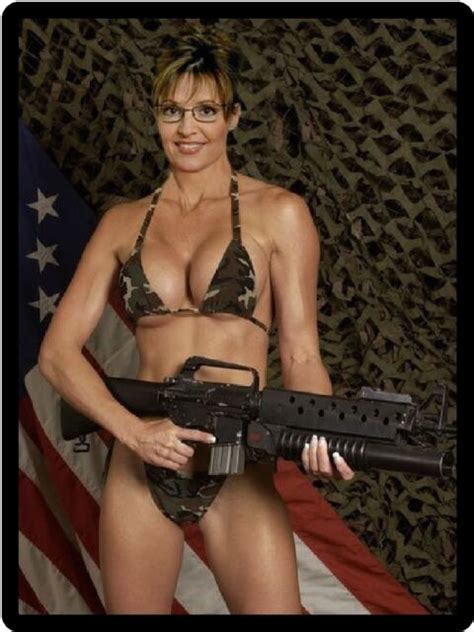 Sarah Palin Army Bikini Refrigerator Magnet EBay