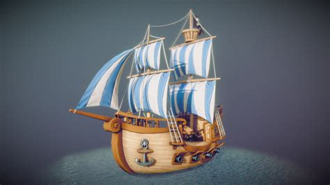 Moovie Toons - Pirate ship - animated - 3D model by SEVEZ (@sevez ...