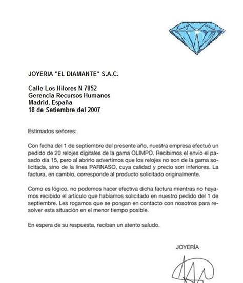 Español Modelo Carta Formal España Richard Torres Ejemplo De Carta