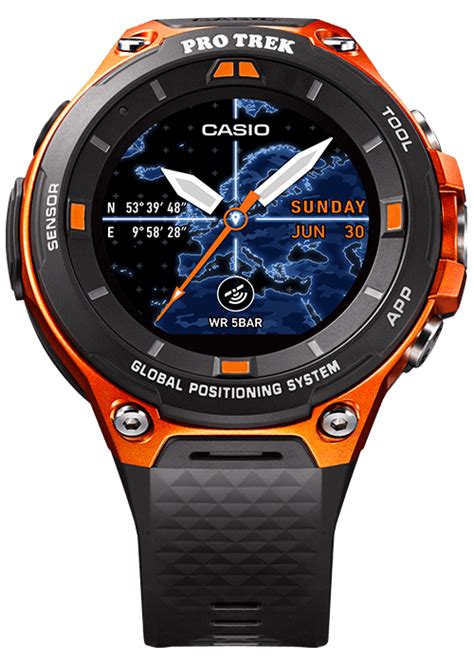 Casio WSD F RG Reloj Casio Protrek Smart Watch WSD F RG Wear OS By GooglePara Poder
