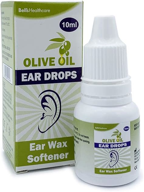 2 Packs Of Olive Oil Ear Wax Drops Softens And Removes 10ml Eardrops