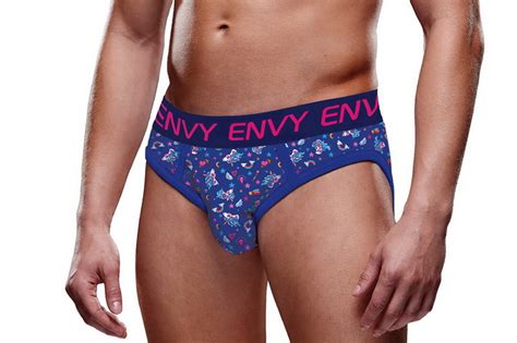 Red And Blue Solid Envy Bubble Butt Jock Spicy Lingerie