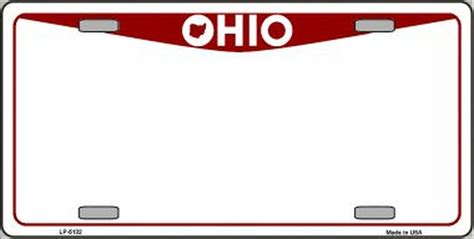 Ohio Novelty State Background Blank Wholesale Metal