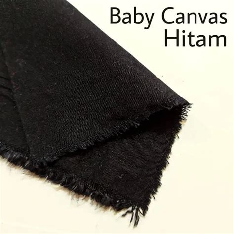 Bahan Kain Baby Canvas Hitam Lazada Indonesia