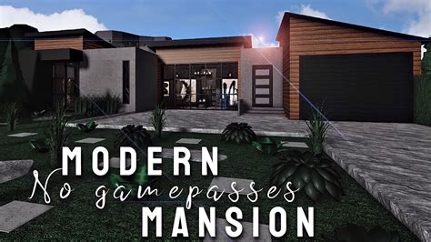 Roblox Bloxburg Modern House No Gamepasses Best Of One Story Mansion