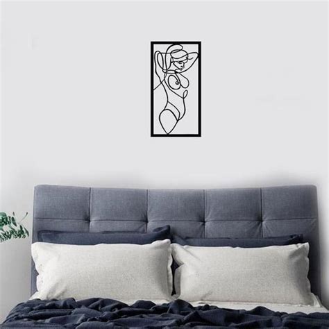 quadro minimalista corpo individual linhas mulher decoração sex shop mdf mongarte decor