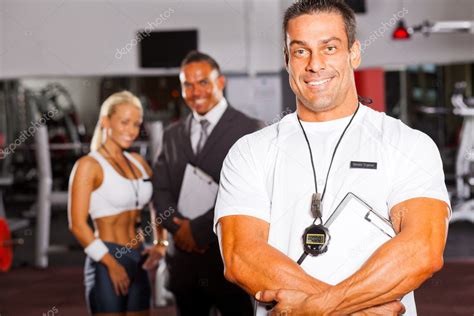 Muscular Gym Trainer — Stock Photo © Michaeljung 10678281