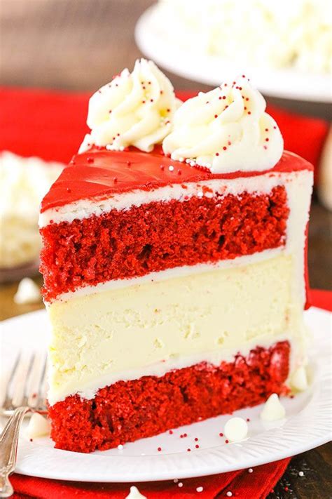 The red colour typically comes from the mix of red food colouring, vinegar and buttermilk. Red Velvet Cheesecake Cake | Recipe | Red velvet ...