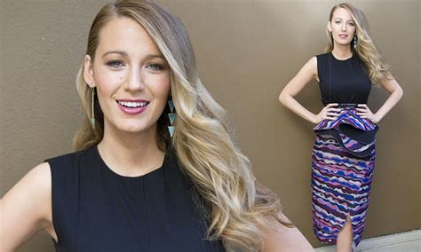 Blake Lively Shows Off Her Post Pregnancy Body In Colourful Peplum