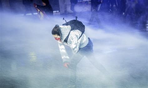 Terrifying Pictures Of Police Hitting Turkish Protestors With Water