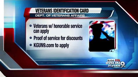 Use a veteran identification card (vic) to get discounts. VA announces new veterans identification cards - KGUN9.com