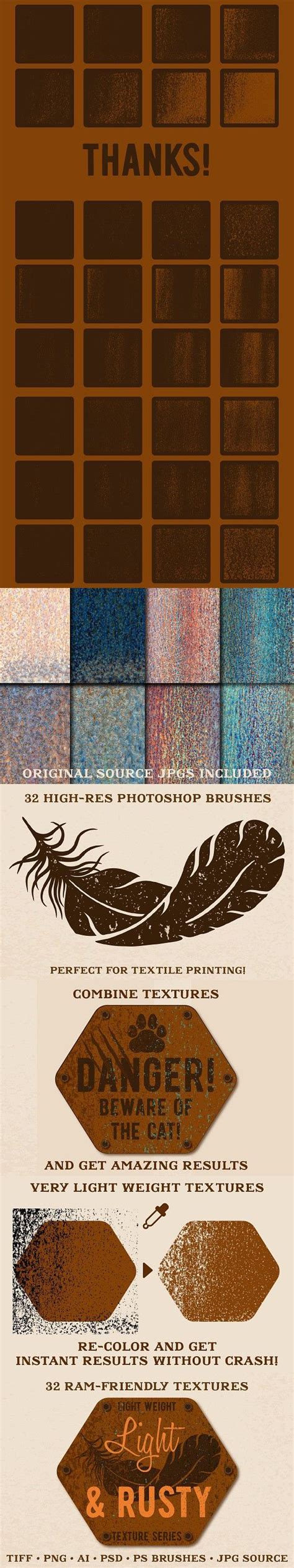 Light And Rusty Texture Pack Texture Packs Texture Photoshop Brushes