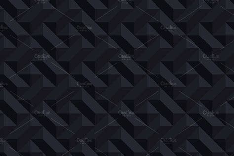Black Geometric Seamless 3d Textures Geometric Textures Geometric