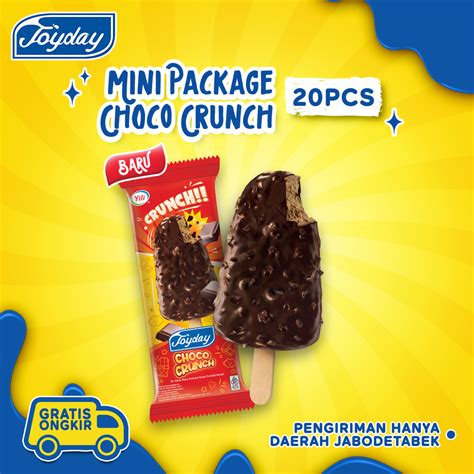 Jual Joyday Ice Cream Mini Package Choco Crunch Isi 20 Pcs Eskrim Stik Shopee Indonesia