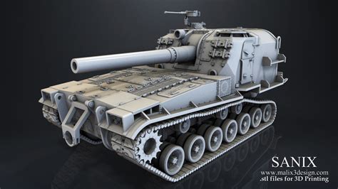 Tank M 55 3d Model For 3d Printing Sanix