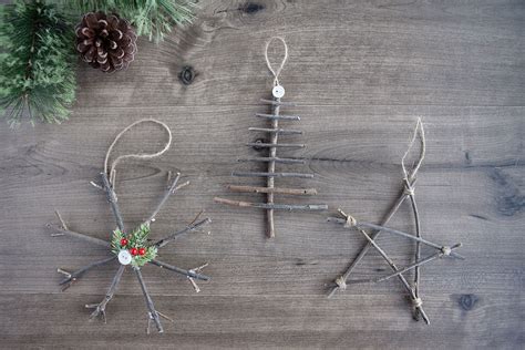 How To Make Rustic Twig Christmas Ornaments Diy Christmas Ornaments