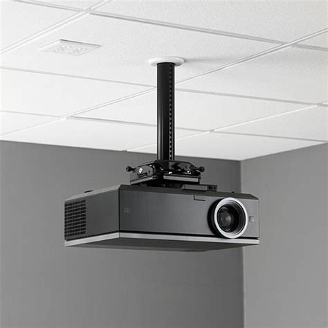 Odds are you already know where you want to mount your projector, and if you don't already have a start by looking at where the projector is, and where you'd like the power cable to disappear into the ceiling behind it. Chief SYSAUB Suspended Ceiling Projector System