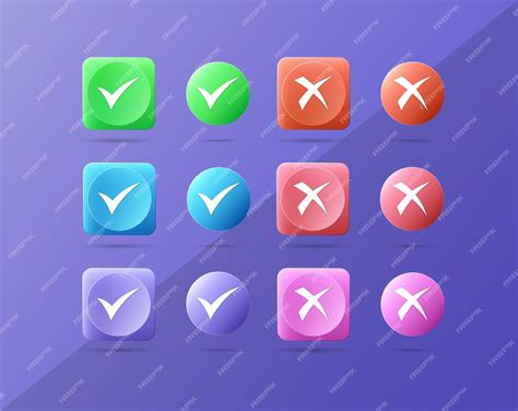 Premium Vector Check Marks Big Collection Set Of Colorful Icons Green