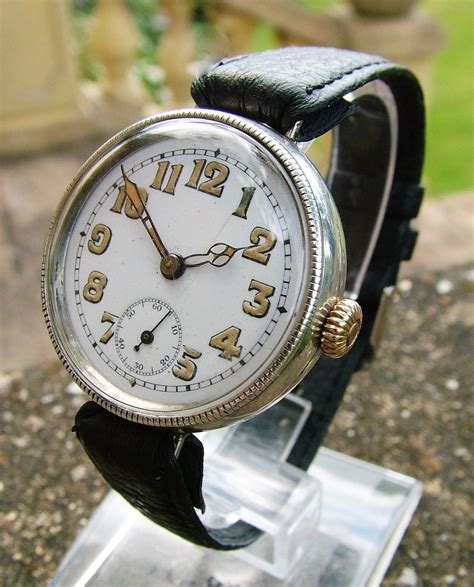 Antiques Atlas A Gents Antique Silver Wrist Watch Swansea