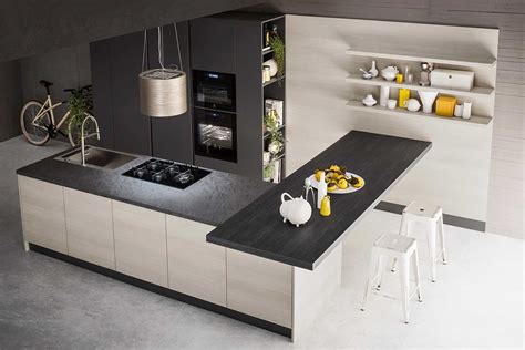 Cucina nera e legno Six 03 - DIOTTI.COM