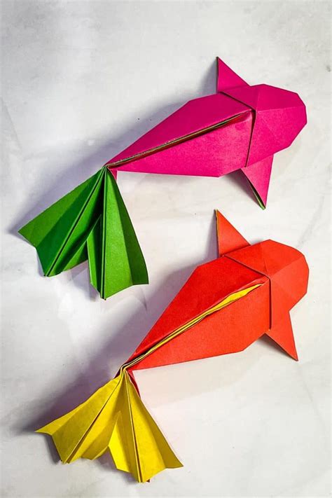 Origami Koi Fish How To Make The Pink Craft Box