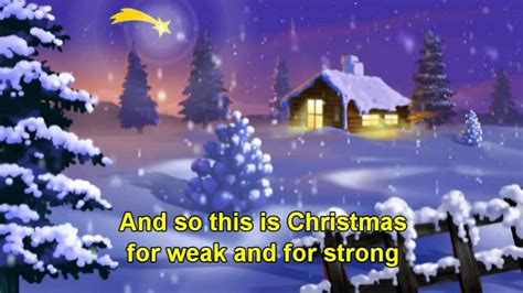 So This Is Christmas Happy Christmas John Lennon Harmonica Lyric Youtube