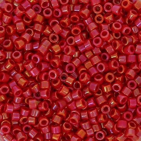 Miyuki Delica 110 Db0214 Opaque Red Luster X8g Perles And Co
