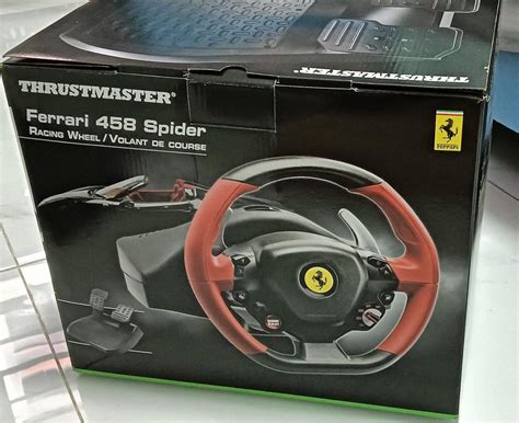 Xbox Ferrari 458 Spider Steering Wheel Video Gaming Gaming