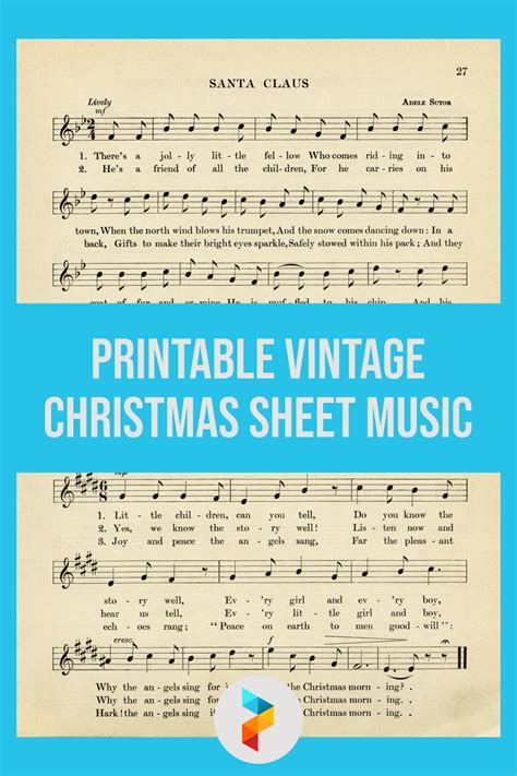 Best Free Printable Vintage Christmas Sheet Music PDF For Free At Printablee