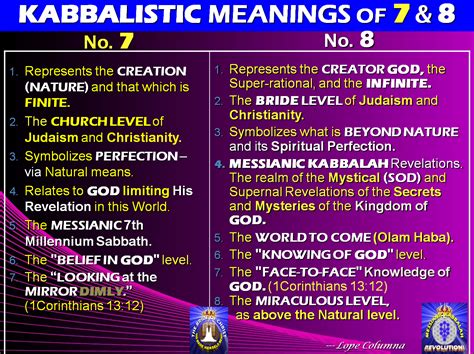 The Messianic Kabbalah Revolution Kabbalah Of 7 And 8 The Two 2