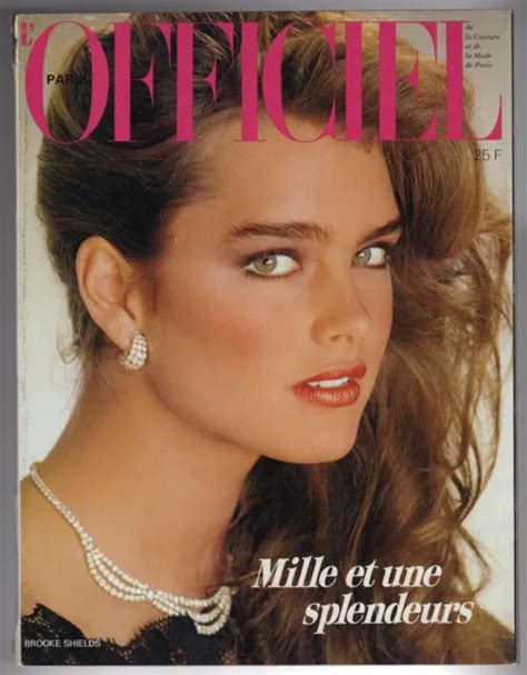 Lofficiel December 1981 Brooke Shields Fur Pelze Pellicce Ornella Muti