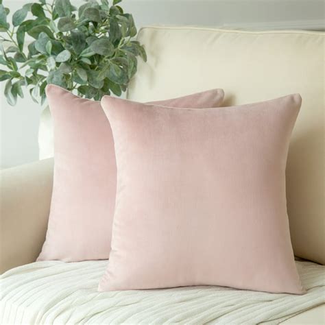 Phantoscope Soft Silky Velvet Series Decorative Throw Pillow 18 X 18