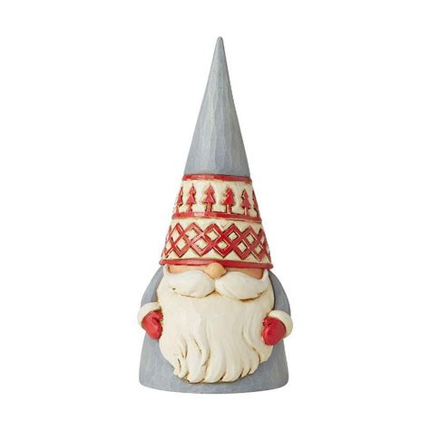 Jim Shore Nordic Noel Grey Trees Hat Gnome Figurine 6006624 Oriental