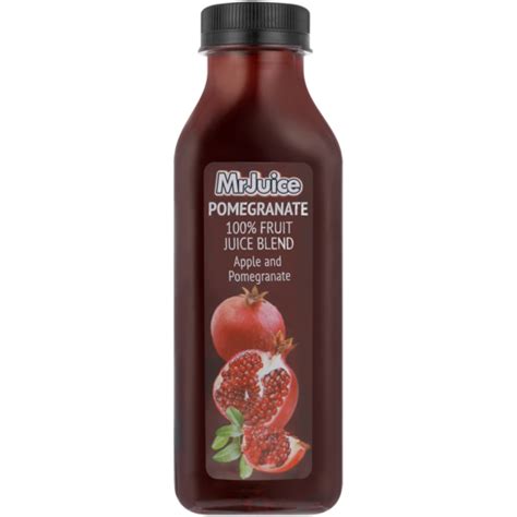 Mr Juice 100 Pomegranate Fruit Juice Blend Bottle 500ml Fresh Fruit Juice Juices