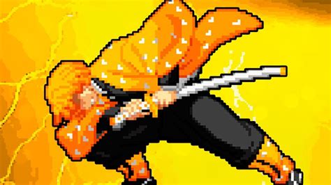 Demonslayer3dmodelgo4 Demon Slayer 8 Bit Anime Pixel Art Transparent