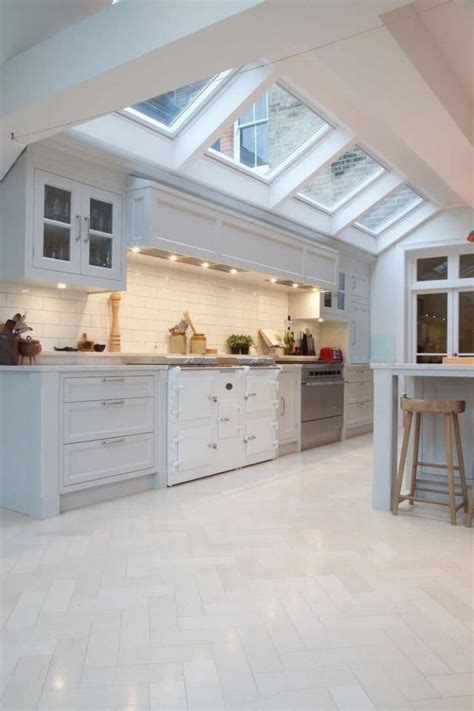35 White Kitchen Floor Tile Ideas 2023