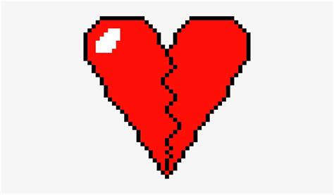 Broken Heart Pixel Art Transparent Png 410x400 Free Download On