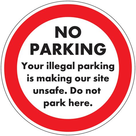 Super Sticky Illegal Parking Stickers Safetyshop
