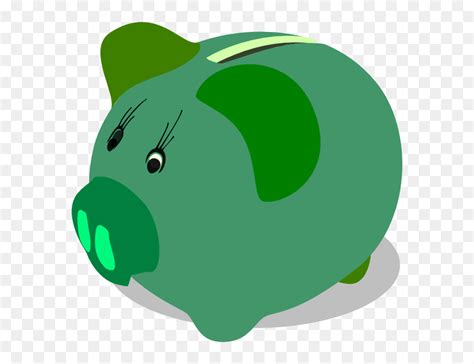 Green Piggy Bank Svg Clip Arts Green Piggy Bank Clipart Hd Png