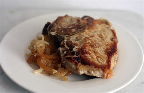 Baked Pork Chops With Apples And Sauerkraut Everyday Eileen