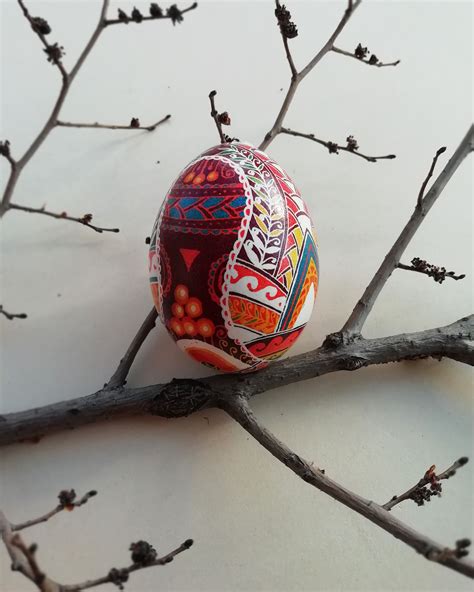Modern Easter Egg Easter Decoration Modern Pysanka