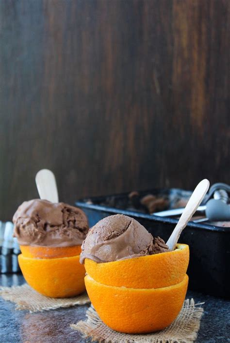 Chocolate Orange Ice Cream Recipe Homemade Ice Cream Nice Cream